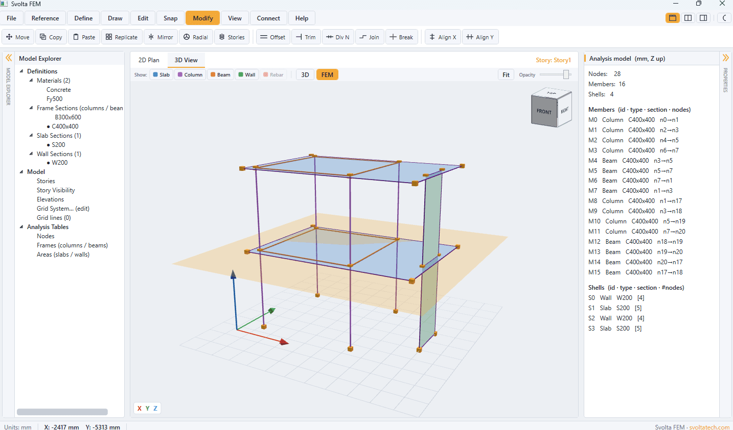 Clean 3D view ready for a presentation